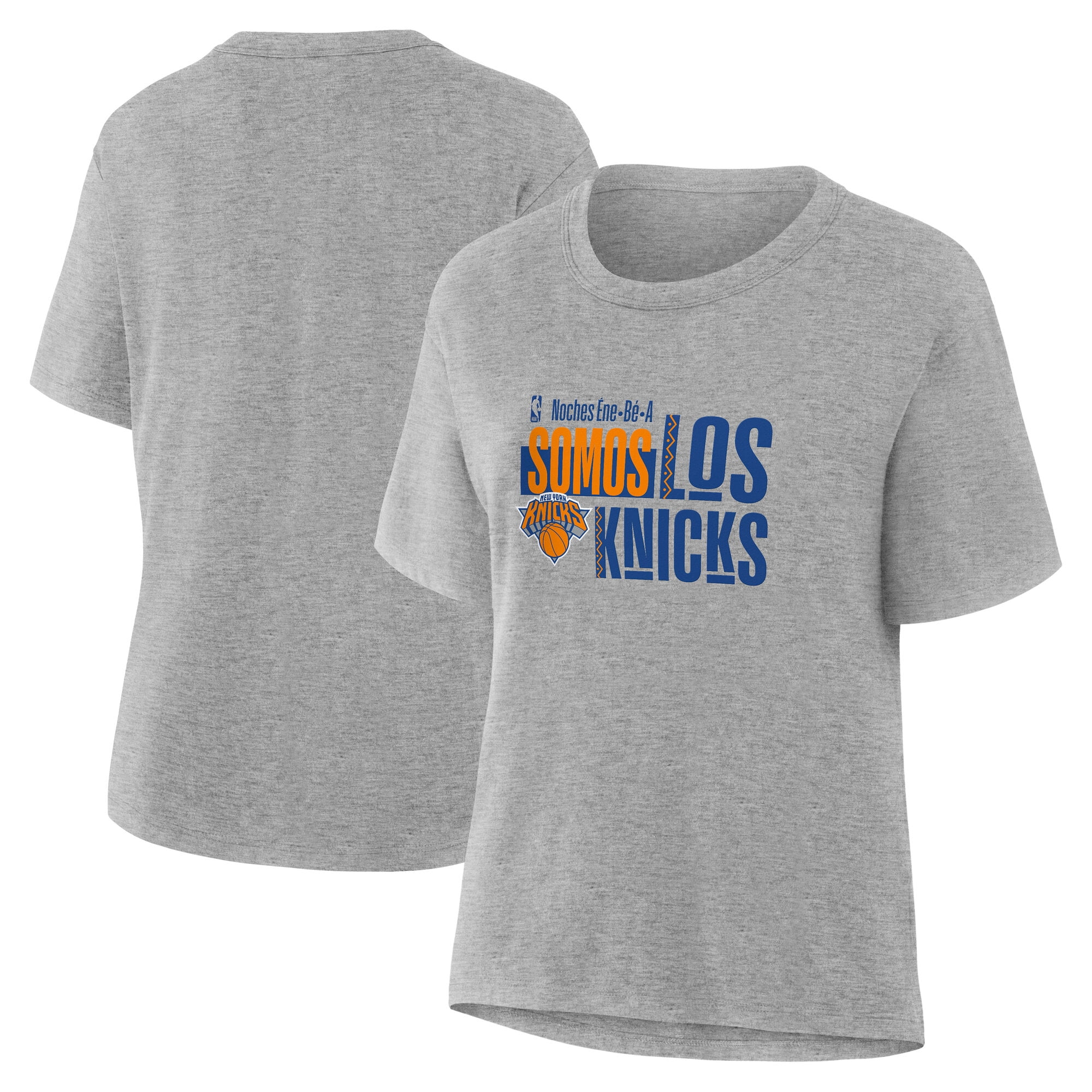 Women's Gray New York Knicks Noches Training T-Shirt