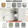 thumbnail image 4 of DODAMOUR 2 Pack Door Stoppers Silicone Door Catch, Double-Sided Adhesive Door Stop for Wall Mount, Reusable Door Holder for Bottom of Door (White), 4 of 6