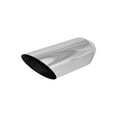 thumbnail image 2 of Brand New Polished Stainless  Angle Cut Exhaust Tip 2 1/2" IN 4" Out 12" L, 2 of 2