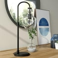 thumbnail image 6 of 27" Black Metal Arched Table Lamp With Clear Dome Shade, 6 of 10