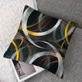 thumbnail image 7 of nygtbtfer  Geometry Throw Pillow Covers for Couch Sofa Bed,Set of 2 Geometric Circle Decorative Pillows Cushion Covers,Modern Abstract Art Yellow White Black Pillow Inserts Not Included White, 7 of 7