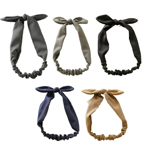 TELOLY 5Pcs Headbands for Women,Cloth Girls Hair Accessories,Bow Girls Headbands,Mixing1