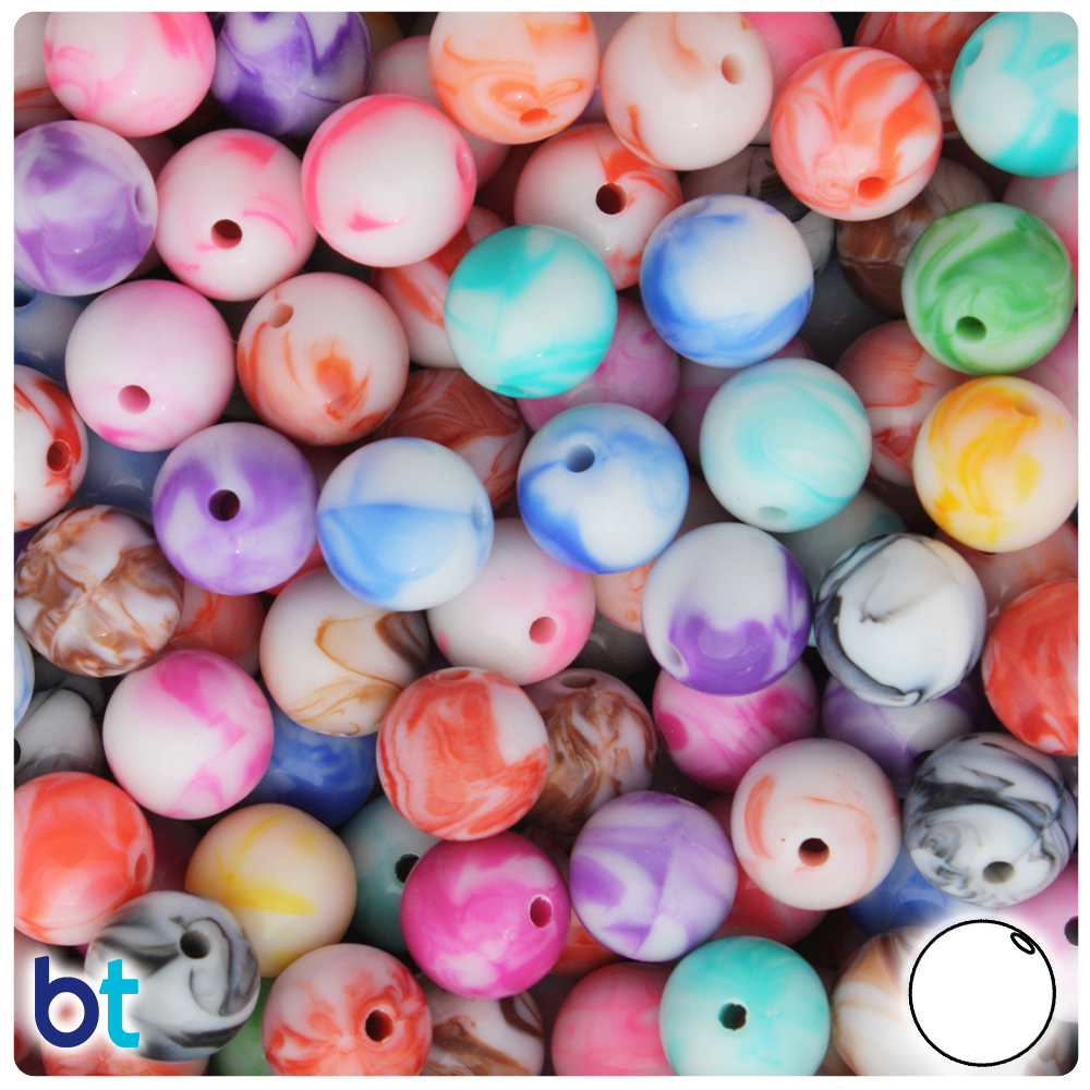 Incraftables Pearl Beads for Jewelry Making 1700pcs (24 Multicolor). 6mm  Round Beads for Bracelets