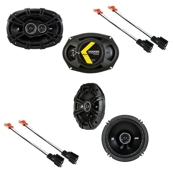 Fits Dodge Stratus 1995-2000 Factory Speaker Upgrade Kicker DSC65 DSC693 Package