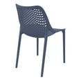 thumbnail image 2 of Luxury Commercial Living 32.25" Gray Stackable Outdoor Patio Dining Chair, 2 of 8