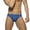 Blue, variant on Men's Sexy Color Matching Beach Swimwear Sport Shorts Swim Briefs Blue,M