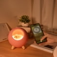 thumbnail image 2 of Lámpara nocturna con diseño de casita para mascotas - Luz suave recargable USB para dormitorio, escritorio o decoración (color blanco), 2 of 7