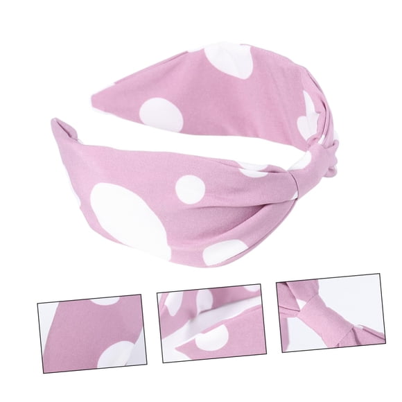 Yazoeia Headband Hair Clips Fiberglass Nail Extensions Hair Volume Clip Wide-brimmed Hoop Hair Tape Hair Accessory Hair Ornament Knot Hair Hoop Hair Knot Coif Fashion Woman Purple Headgear