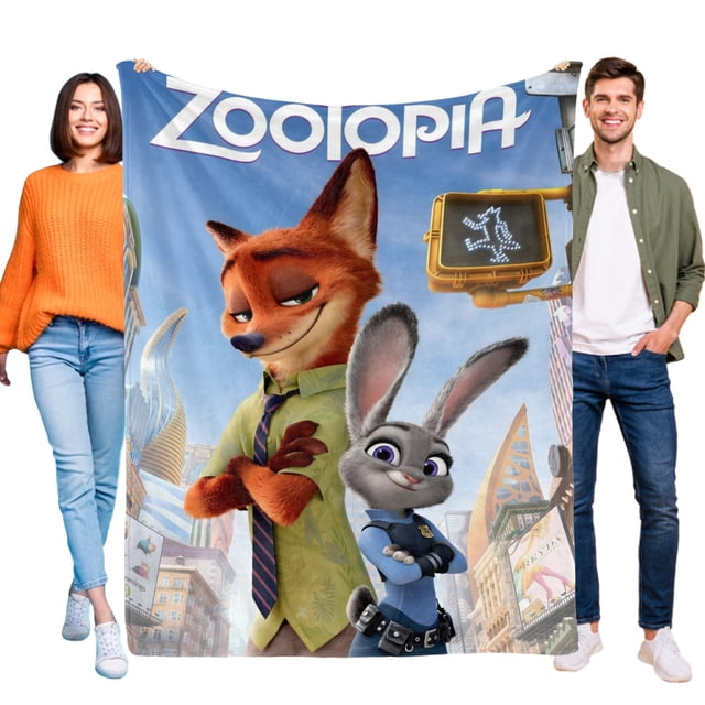 Zootrópolis anti-pilling, suave, ligera, esponjosa y acogedora de lujo para hogar y cocina – Perfecta para niños y adultos,70X110cm