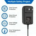 thumbnail image 2 of FASPKOW 26.5V AC/DC Adapter Compatible with VacLife H20-180 VL722 H20180 22.2V 2200mAh 22.2VDC Li-ion Battery 180W Cordless Stick Vacuum Cleaner RK-2650500 26.5VDC 500mA Power Supply Cord Charger PSU, 2 of 6