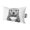 Gray, Black, White, variant on Cute Otters Print Outdoor Pillows for Chaise Lounge Chair Waterproof Lumbar Pillows with Insert&Strap Beach Headrest Pillow Modern Cartoon Holding Towels Grey Pillow for Patio Pool 11"x16"