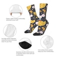 thumbnail image 3 of Logiee Mouse Cheese Print Adult Socks for Men & Women,Calf Socks, Ankle Socks,Boots Socks,Breathable Casual Sock,Unisex Crew Socks, 3 of 6