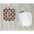 thumbnail image 4 of Letter C Football Purple and Gold Compact Mirror CJ1064-CSCM, 4 of 4