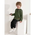 thumbnail image 2 of Hotiary 1-6Y Toddler Boys 2Pcs Long Pant Outfit Sets Kids Spring Fall Clothes Ribbed Long Sleeve Sweatshirt + Pants Outfits For Daily Wear, Birthday, School, Gift Idea, 2 of 8
