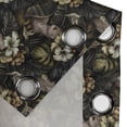 thumbnail image 4 of Ambesonne Tropical Grommet Curtain, Mysterious Woman Jungle, 50"x60", Dark Green Pale Caramel, 4 of 5