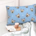 thumbnail image 6 of Kll Cute French Bulldog Pillow Covers Envelope Closure,Super Soft And Cozy Fuzzy Fleece Pillow Case Cover 20"X30", 6 of 9