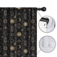 thumbnail image 4 of Blackout Kids Curtains,Black Gold Sun Moon Triangle Dreamcatcher Pattern Childrens Insulated Curtains Set Of 2,Bedroom Essentials,Toddler Room Decor 52x63in(132x160cm), 4 of 5