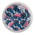 thumbnail image 1 of 4 Pcs Flamingo Knobs for Kitchen Cabinet Cupboard Dresser Bookcase Drawer Pulls Handles Round Home Decor, 1 of 5