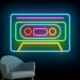 thumbnail image 3 of Handmadetneonsign Cassette Tape Neon Sign, Retro Wall Art Decor, Entertainment Store Shop Wall Decor 51205, 3 of 5