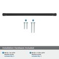 thumbnail image 5 of Amerock Bellamy 12-5/8 inch (320mm) Center-to-Center Matte Black Cabinet Pull, 5 of 7