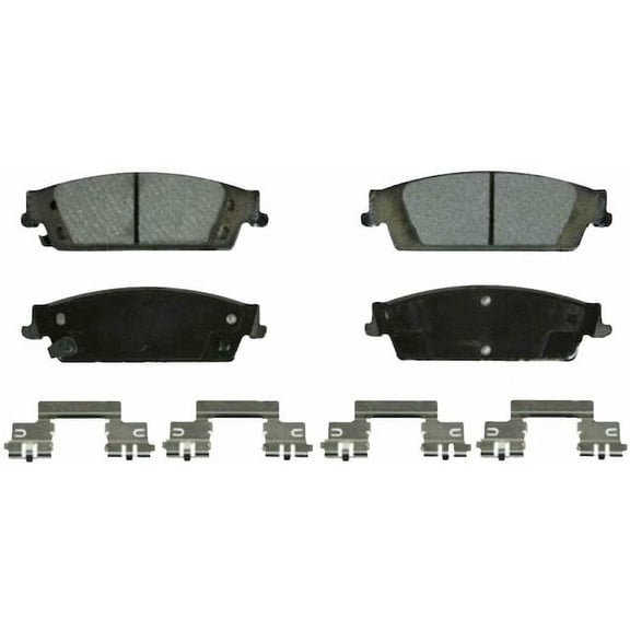 Rear Brake Pad Set - Compatible with 2019 Chevy Silverado 1500 LD