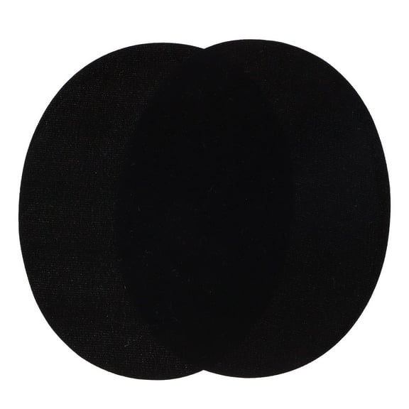 YSNOOWE 1 Pair Black Faux Velvet Elbow Patches for Jackets Sweaters and Clothes Repair Sew On Patches for Clothing