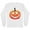White, variant on Pumpkin Face Ombre Long Sleeve Shirt Unisex Large White