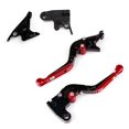 thumbnail image 3 of Levier de Frein d'Embrayage Réglable pour Trident 2022 Bobber 2017-2019 Tiger 800 Red, 3 of 4