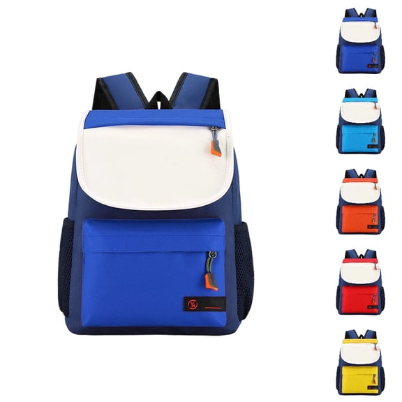 HJYCHN School Backpacks for Boys Lightweight Bookbag for Kids Boys Girls Travel Study Everyday Comfortable Design School Backpack Blue M