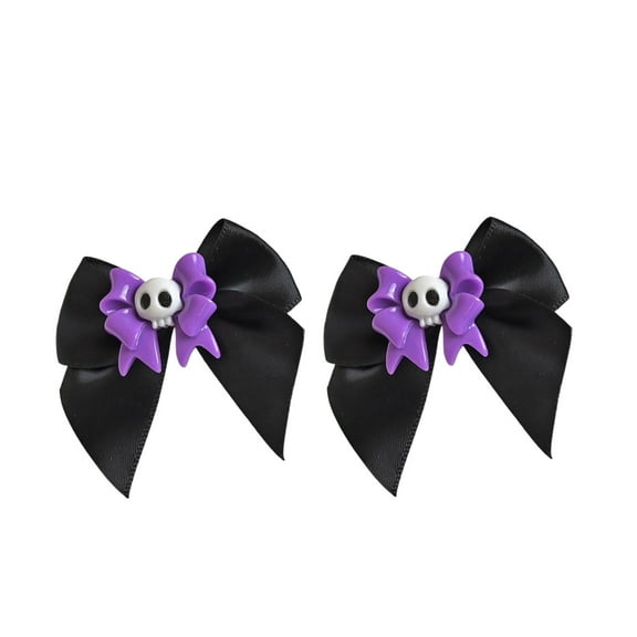 Bows Halloween Hair Clips Skull Head Hairpins Costume Hair Clips Girls Hairpin for Women Hair Accessories