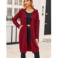 thumbnail image 3 of Zeagoo Women's Zip Up Hoodies Oversized Fleece Long Tunic Sweatshirts Casual Long Sleeve 2025 Fall Hoodie Jacket Coat, 3 of 7
