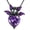 February birthstone bat necklace, variant on Bat Necklace 925 Sterling Silver Cubic Zircon Bat Necklace Gothic Jewelry Gift for Women Men (May birthstone bat necklace)