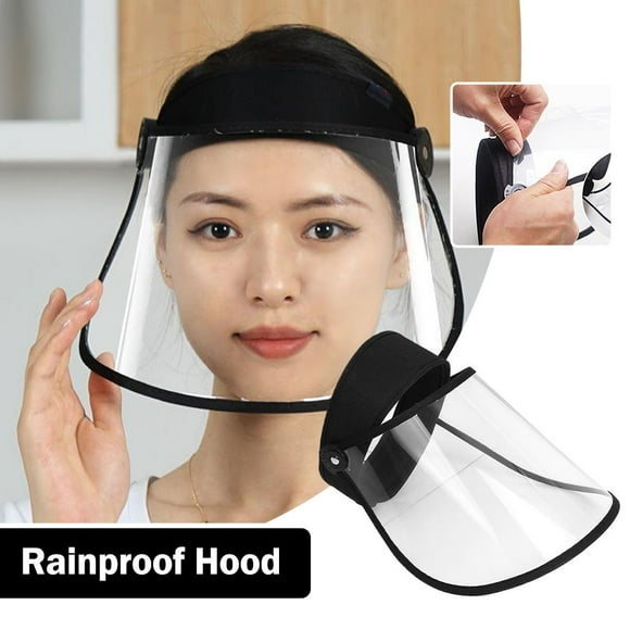 Adjustable Oil Proof Face Mask, Rain Proof and Wind Proof Transparent Face Mas