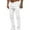 #White, variant on DPTALR Men's Fashion Casual Button Front Straight Leg Solid Color Trousers, Pink Big and Tall Men XL