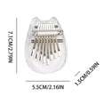 thumbnail image 2 of RKSTN Finger Piano Transparent Cats 8-tone Mini Thumb Piano Finger Exercise Tool, 2 of 8