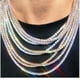 thumbnail image 1 of Collar de moda, pulsera, diamante, oro, plata, cadena de garra cuadrada, collar de diamantes de imitación, 1 of 6