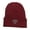 Burgundy, variant on Grey Diamond Embroidered Cuffed Long Beanie - Purple OSFM