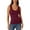 Red, variant on Wang6 Ribbed Tank Tops for Women Causal Sleeveless Scoop Neck Tops Summer Plus Size Slim Fit Solid Tees T Shirts White XL