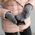 thumbnail image 2 of C.C Quad Collection Women's and Men's Warm Chenille Touch Screen Gloves, Earth Brown, 2 of 7