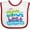 White and Red, variant on Inktastic Worlds Best Crane Operator Daddy Boys or Girls Baby Bib