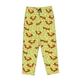 thumbnail image 4 of Goofa Floral Squirrel Printed Soft Pajama Pants for Women, Wide Leg Comfy Casual Lounge Yoga Pants-Medium, 4 of 9