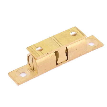 Brass Double Ball - Cupboard Door Drawer Brass Tone Double Ball Latch Catch 60mm