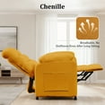 thumbnail image 6 of Miniyam Power Recliner in Yellow with 7-Zone Support, One-Touch Memory Remote & Quiet Motor for Living Room, 6 of 13