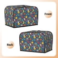thumbnail image 3 of Haiem Cartoon Space Print Toaster Covers 2 Slice Wide Slot,Bread Dust Cover & Fingerprint Protection,Bread Machine Cover,Appliance Covers, 3 of 7