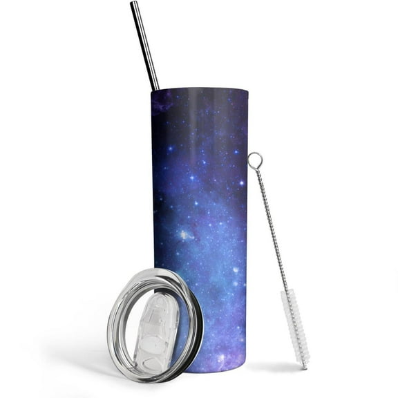Purple Geometric Star 20 Oz Insulated Stainless Steel - Double Wall Vacuum Coffee- Insulated Travel Coffee Mug