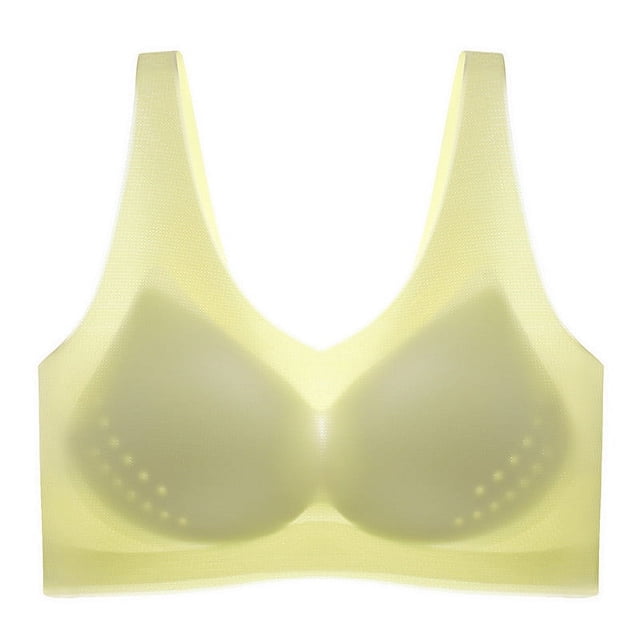 XWSHYW Productos de Salud Sujetador Trasero Sin Rastro con Seda Fina de Hielo y Sin Anillo de Acero Recogido En El Sujetador Hasta El Pecho Auxiliar y La Espalda