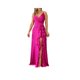 thumbnail image 3 of Vestido con escote en V con cintura alta y volantes con abertura Irregular Unbranded Women Clothing, 3 of 4