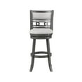 thumbnail image 6 of New Classic Furniture Gia 29" Wood & Fabric Swivel Bar Stool in Gray, 6 of 6
