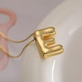 thumbnail image 2 of MTINEAPS Bubble Letter Necklace Gold Initial Necklaces for Women Trendy Chunky Charm Pendant Necklaces Gold Jewelry Birthday Gifts for Women Teen Her Mom Grandma Wife Sister, 2 of 6
