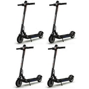 Hurtle Motorgear Portable Folding Teen/Adult Electric Commuter Scooter (4 Pack)